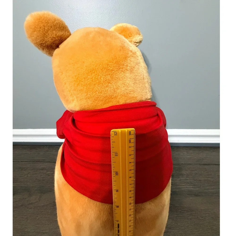 Vintage Disney Winnie the Pooh Plush Stuffed Animal Classic Red Shirt Large Bear